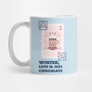 Wintertime Holidays Christmas xmas hot chocolate lover stamp Mug